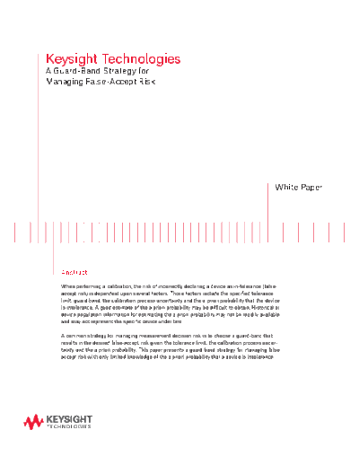 A Guard-Band Strategy for Managing False-Accept Risk - White Paper 5991-1267EN c20140530 [10]
