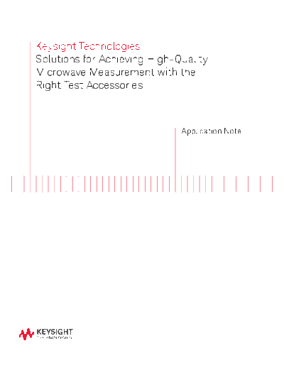 Achieving High-Quality Microwave Measurements with the Right Test Accessories - Application Note 5991-2053EN c20140721 [5]