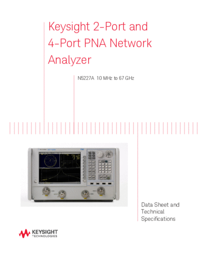 Data Sheet and Technical Specifications_252C N5227A 2-Port and 4-Port PNA Network Analyzers N5227-90002 c20141205 [200]