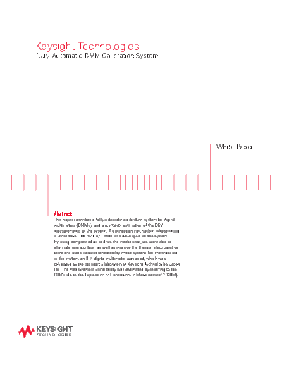 Fully-Automatic DMM Calibration System - White Paper 5991-1270EN c20140603 [11]