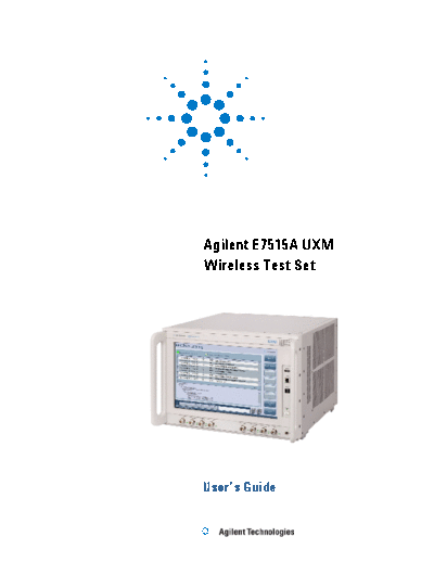 E7515-90002 E7515A UXM Wireless Test Set - User_2527s Guide [100]