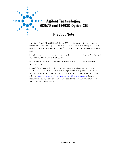 E8257D Option C09 Product Note E8251-90291 c20130710 [2]