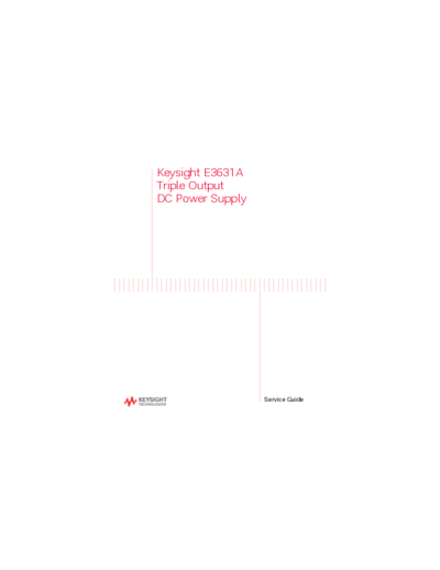 E3631-90011 E3631A DC Power Supply Service Guide c20140911 [120]