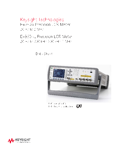 E4980A E4980AL Precision LCR Meter - Data Sheet 5989-4435EN c20141028 [38]