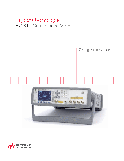 E4981A Capacitance Meter - Configuration Guide 5989-8868EN c20141209 [7]