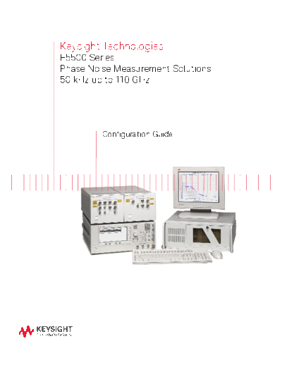 E5500 Series Phase Noise Measurement Solutions - Configuration Guide 5988-9891EN c20140616 [6]