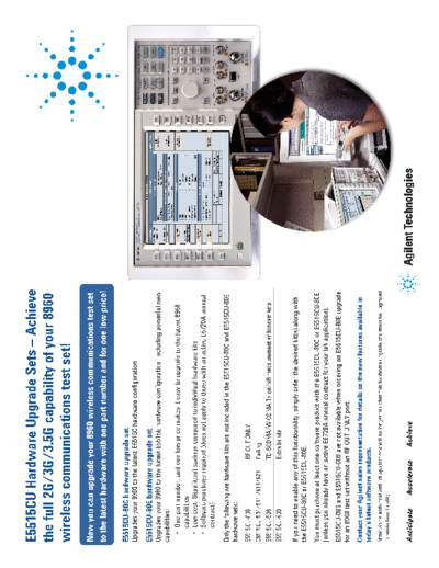 E5515CU Hardware Upgrade Sets - Brochure 5990-4737EN c20121024 [2]