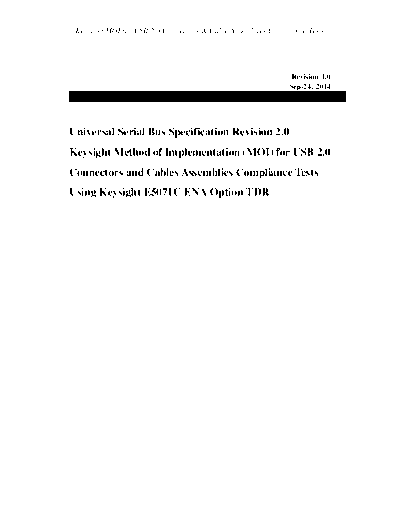 E5071C-TDR_USB2_CableTest_MOI_rev1.0 Keysight Method of Implementation (MOI) for USB2.0 Cable-Connector Assembly Compliance Test c20140925 [31]