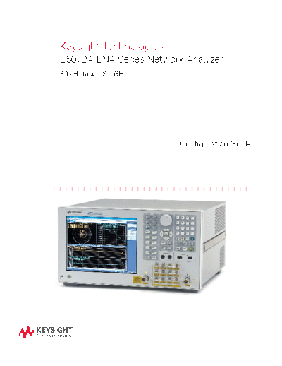 E5072A ENA Series Network Analyzer - Configuration Guide 5990-8001EN c20141209 [9]