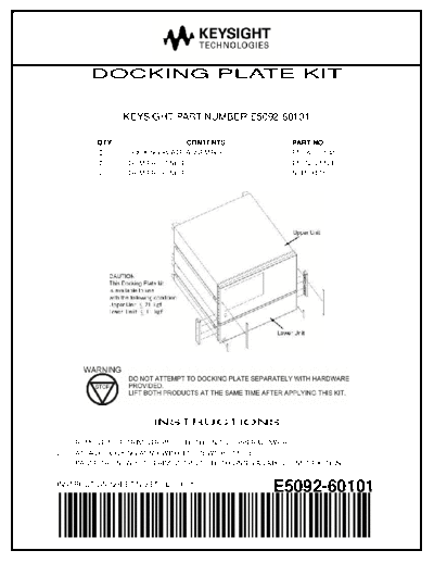 E5092-90001 E5092A Docking Plate Kit Instruction c20141011 [172]