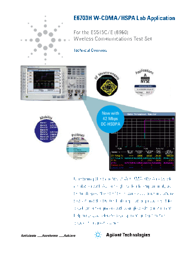 E6703H W-CDMA HSPA Lab Application - Technical Overview 5991-2444EN c20130605 [8]