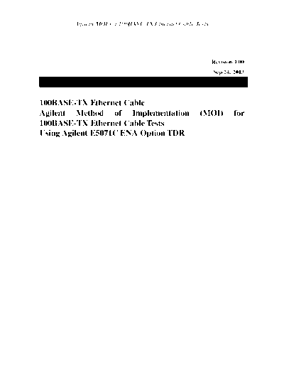 ENA-TDR_100Base-Tx_Ethernet_Cable_MOI_rev1.00 Keysight Method of Implementation (MOI) for 100BASE-TX Ethernet Cable Tests c20130924 [23]
