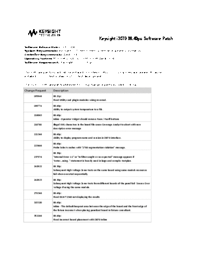 Keysight_i3070_08_5F40pc_Release_Notes Keysight i3070 08.40pc Software Patch Release Notes c20141029 [2]