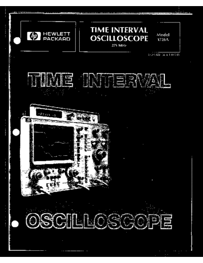HP 1726A Time Interval