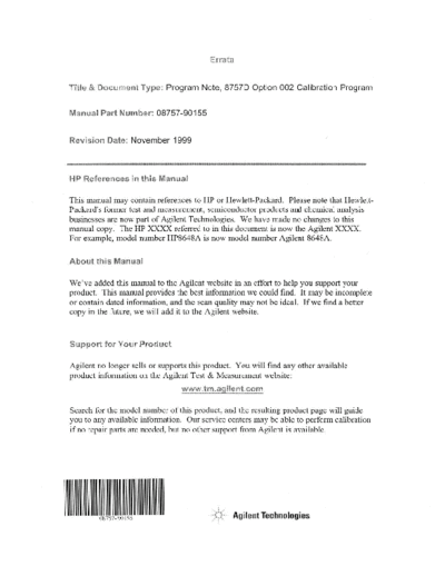 HP 11613B Programming Note