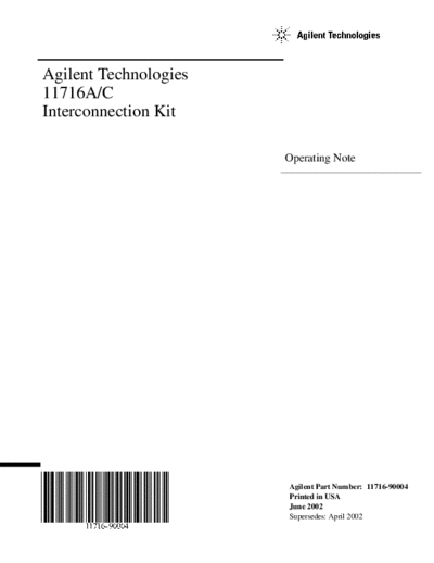 HP 11716C OPS NOTE