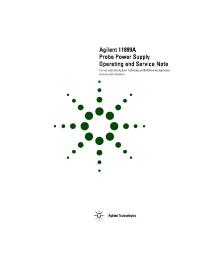 HP 11899A Operation