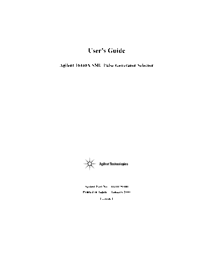 HP 16440A User