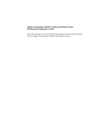 HP 16533A_252C 16534A Programmer