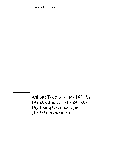 HP 16533A_252C 16534A User
