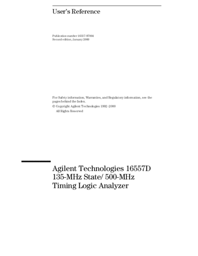 HP 16557D User