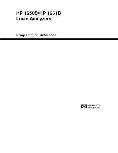 HP 1650B_252C 1651B Programming