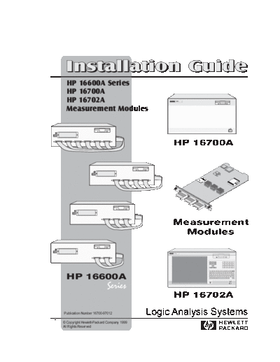 HP 16700 Series Module Install Guide