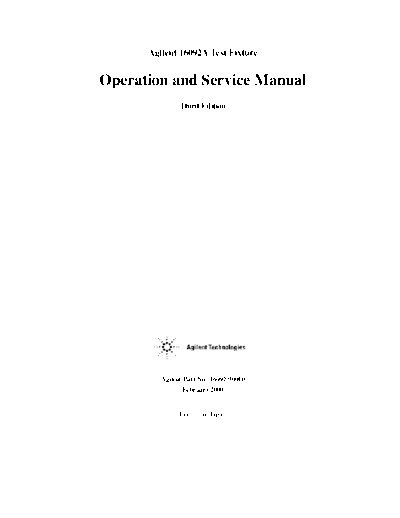 HP 16092A Operation & Service