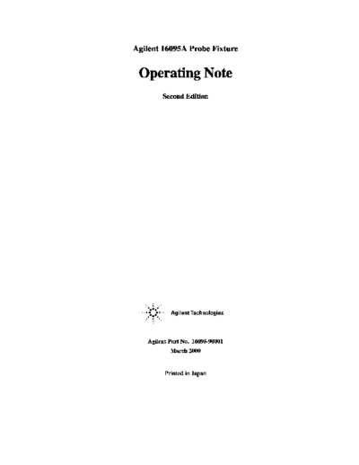 HP 16095A Operating Note
