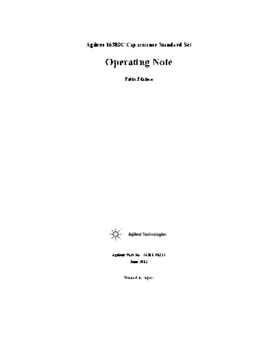 HP 16380C OPS NOTE