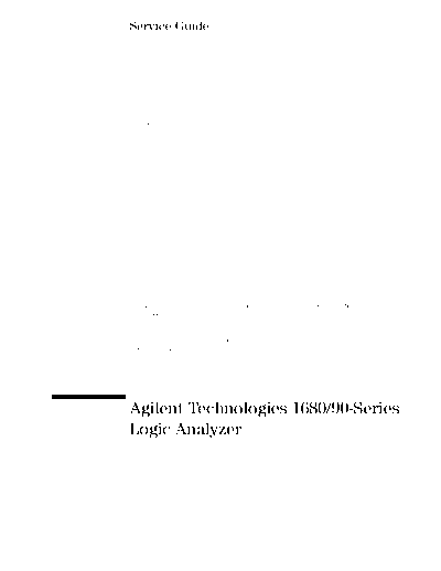 HP 1680 Series Service