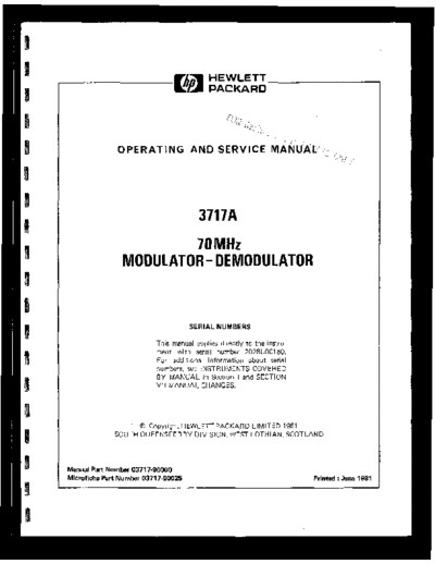HP 3717A Operating & Service