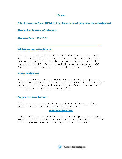 HP 3336A_252C B_252C C Operation