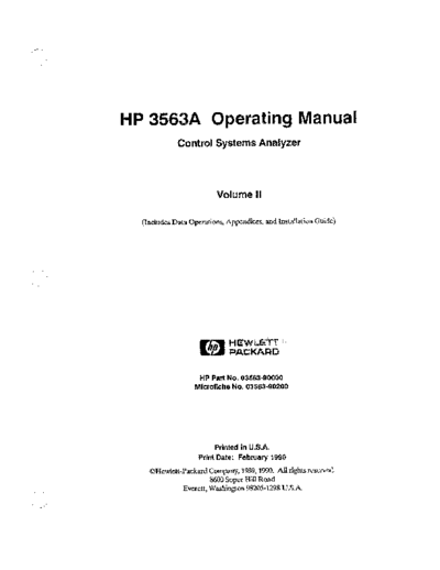 HP 3563A Operating Vol. 2