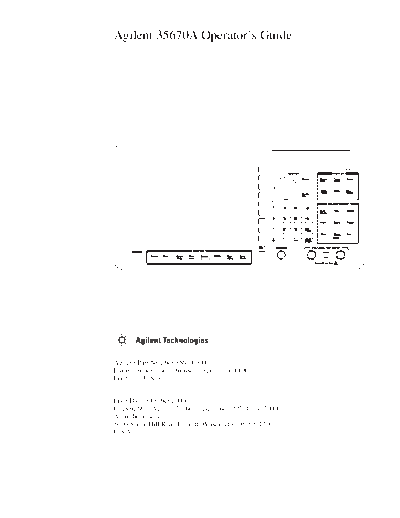 HP 35670A Operator