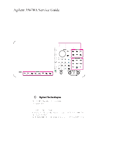 HP 35670A Service