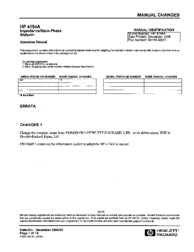 HP 4194A ops