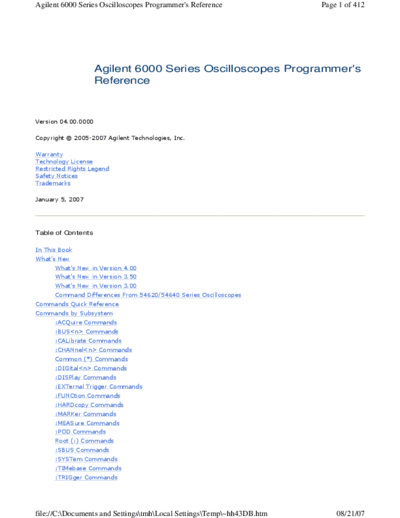 HP 6000 Series Programers Reference