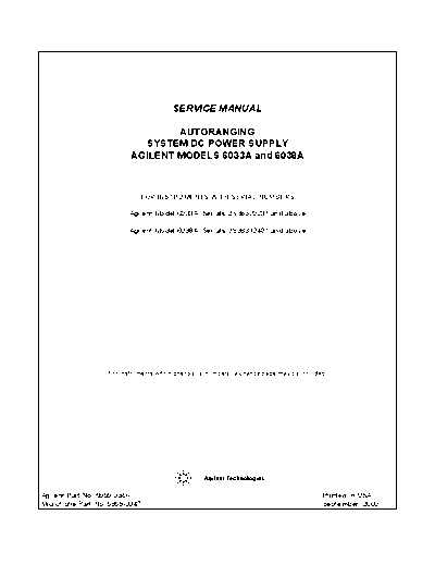 HP 6033A_252C 38A Service