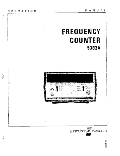 HP 5383A Operation Only