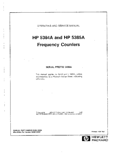 HP 5384A_252C 85A Operation & Programming
