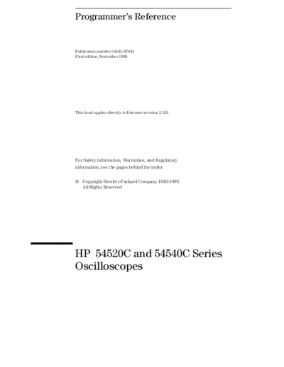 HP 54520C_252C 22C_252C 40C_252C 42C Programmer
