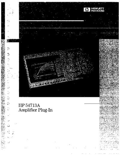 HP 54713A User_2527s Reference