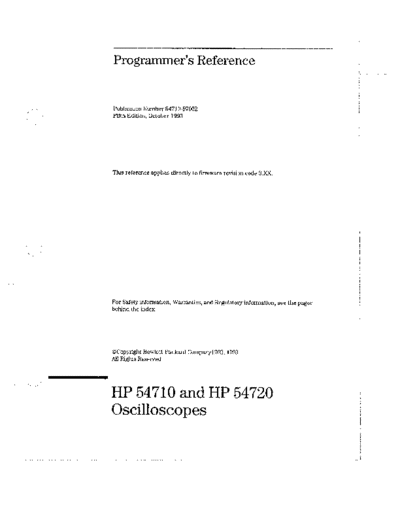 HP 54710_252C 20 Programmer Reference Vol. 1