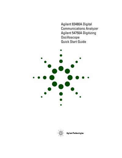 HP 54750A_252C 83480A Quick Start Guide