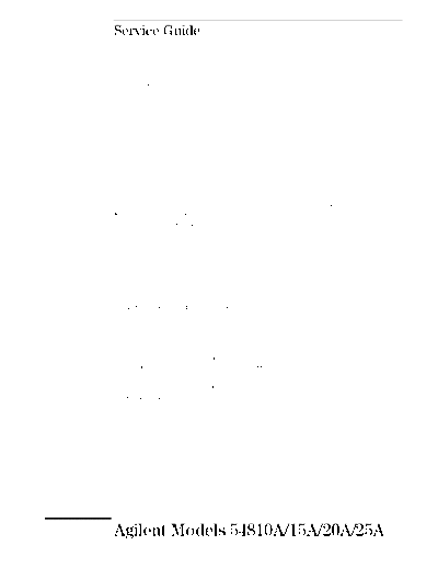 HP 54810A_252C15A_252C 20A_252C 25A Service