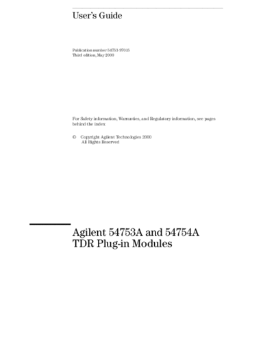HP 54753A USER