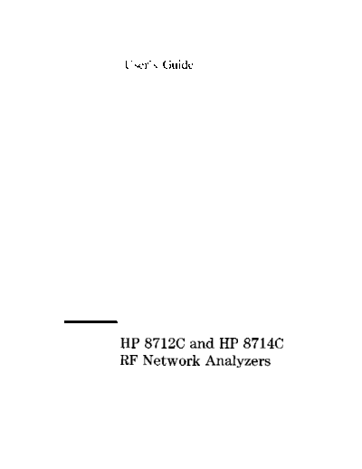 HP 8712C_252C 14C User