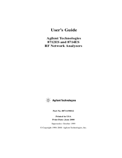 HP 8712ES_252C 8714ES User