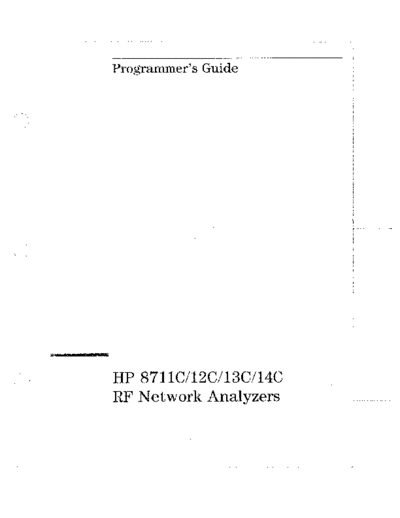 HP 8711C_252C 12C_252C 13C_252C 14C Programmer 1997
